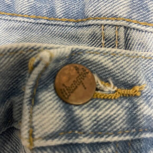 Vintage Wrangler 13MWZ Denim Cutoff Shorts – Light Wash – W 16" - Picture 4 of 8